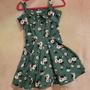 Green Floral Dress